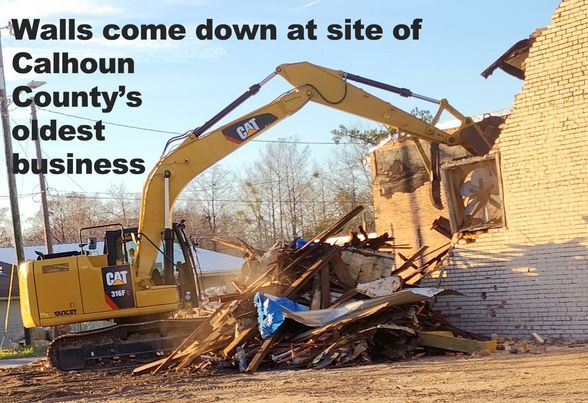 Calhoun County's oldest business is razed