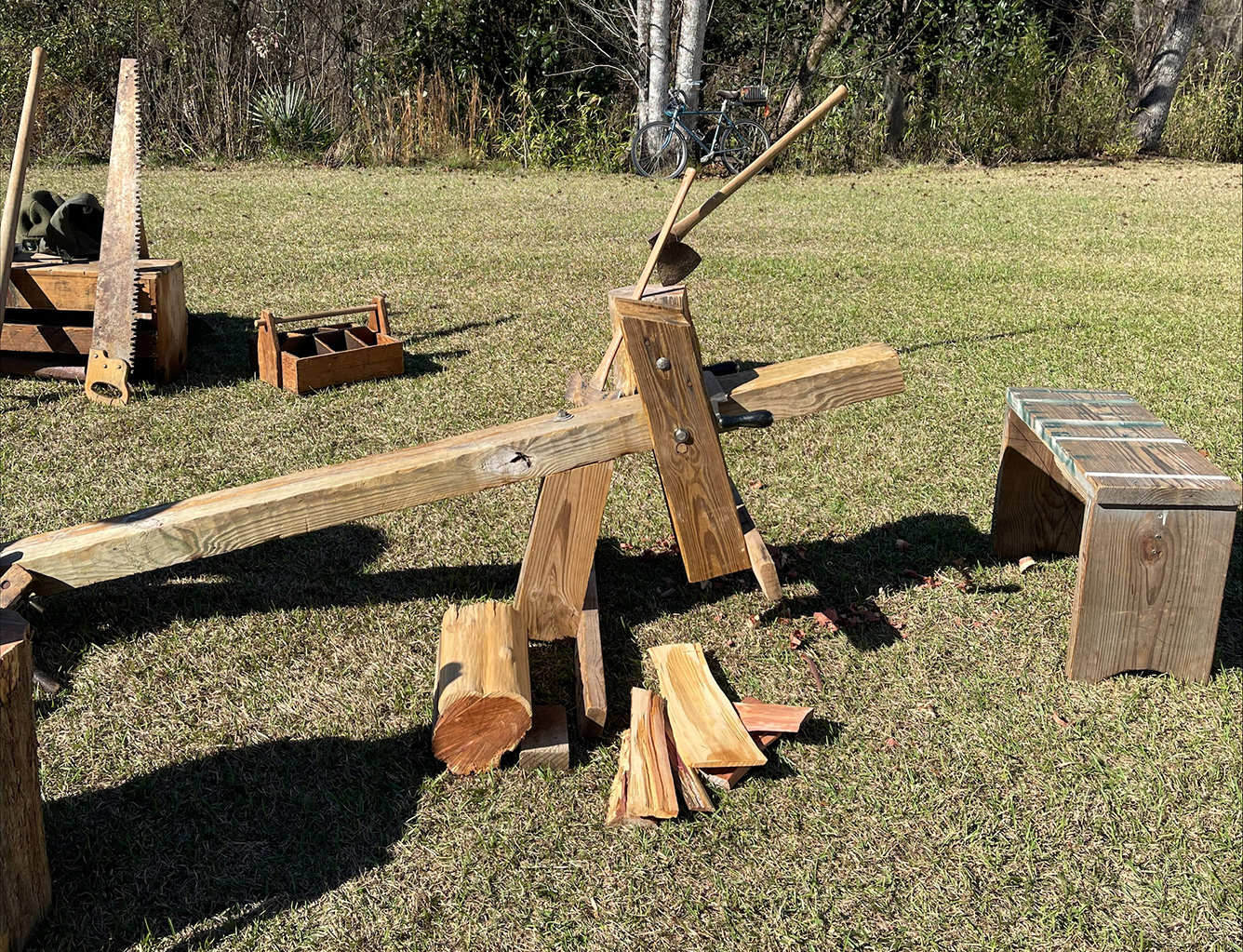 *3) tools to make shakes for the roof, wooden shingles ..8