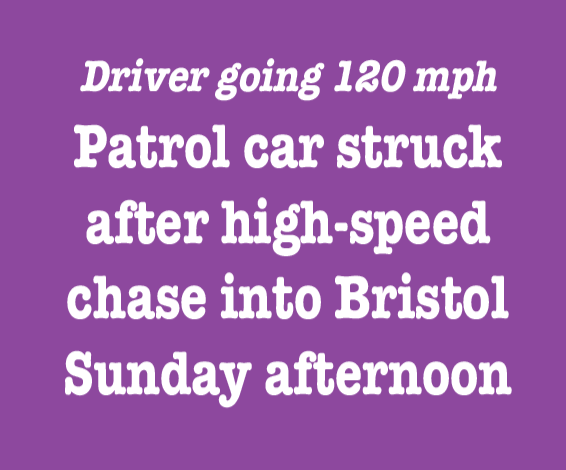 High speed chase. AM